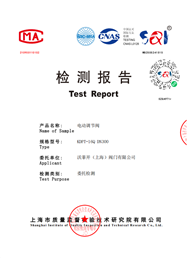 检测报告-电动调节阀KDPT