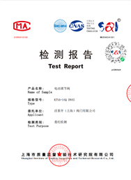 检测报告-电动调节阀KTSA